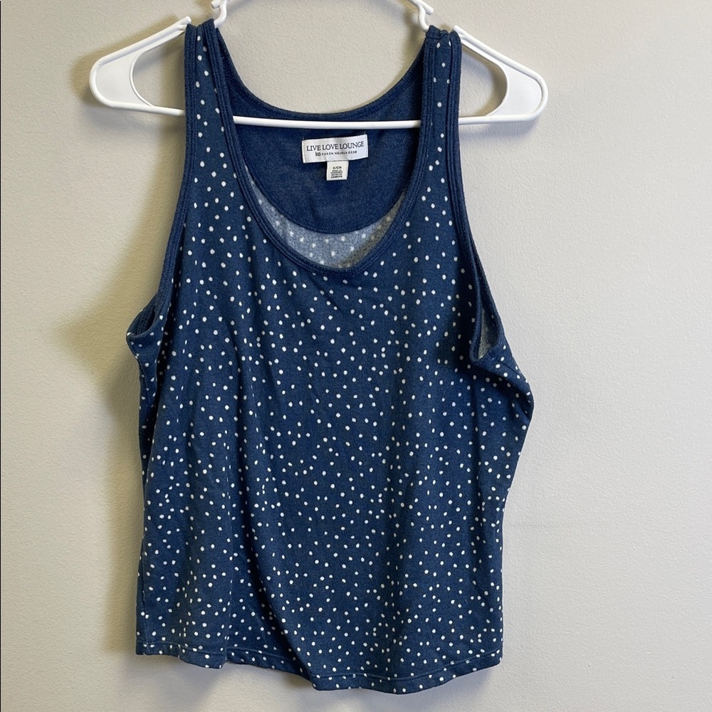 Karen Neuburger Navy Dot Pajama Set